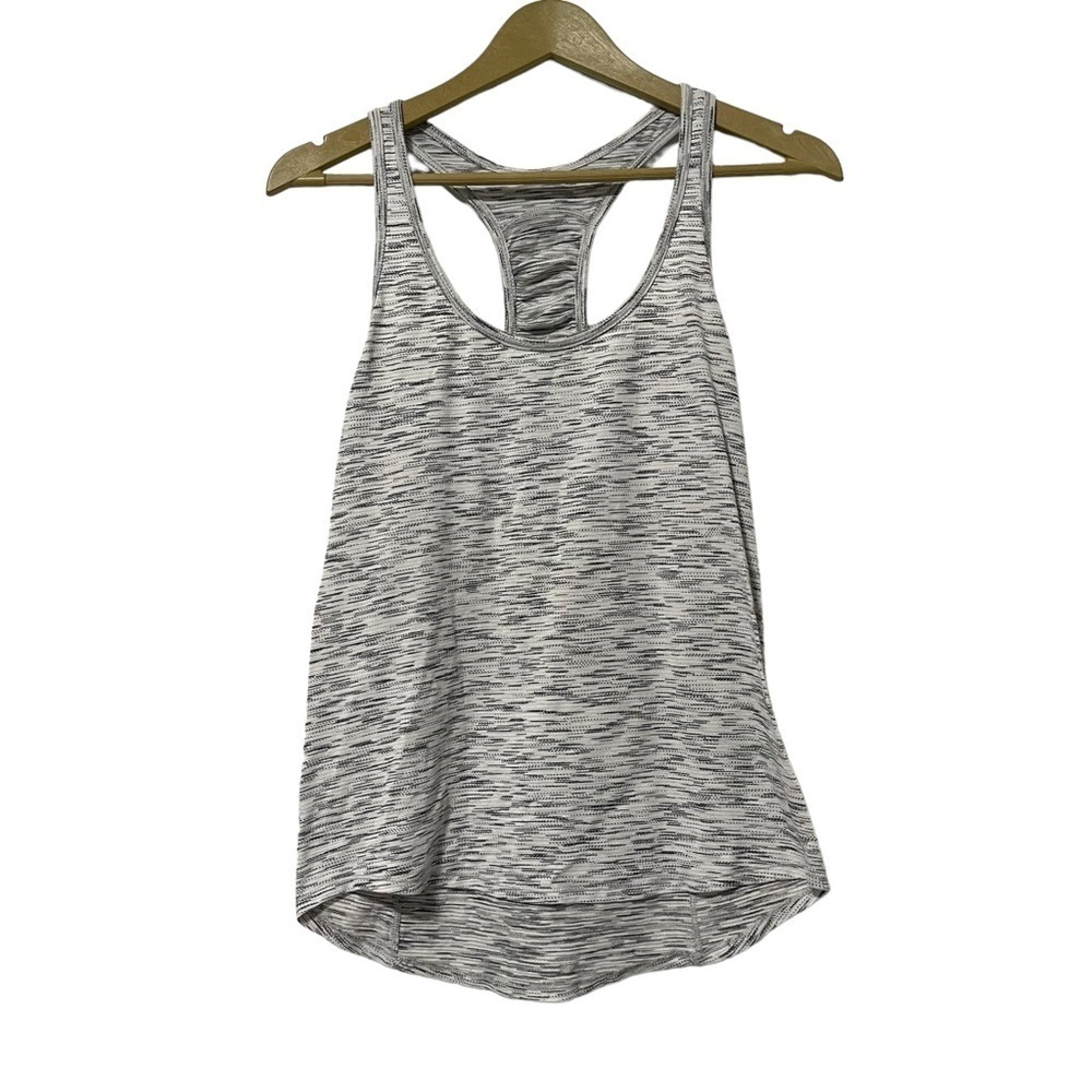 Lululemon Heathered‎ Gray Racerback Tank Top Athletic Yoga Running Gym